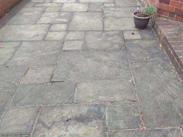 Patio Cleaning - Before